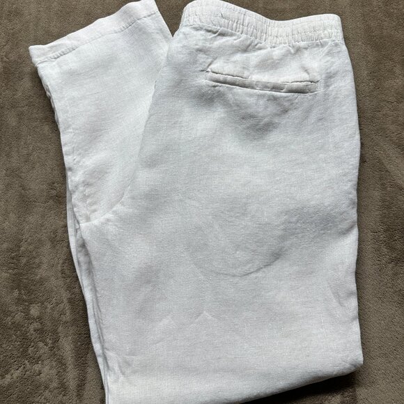 H&M Women’s Linen-Blend Pants – Light Beige – Size L - Picture 7 of 9